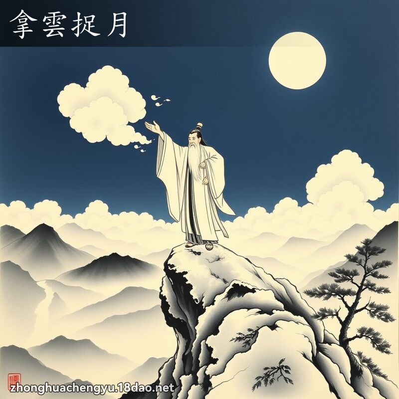 拿雲捉月 配图