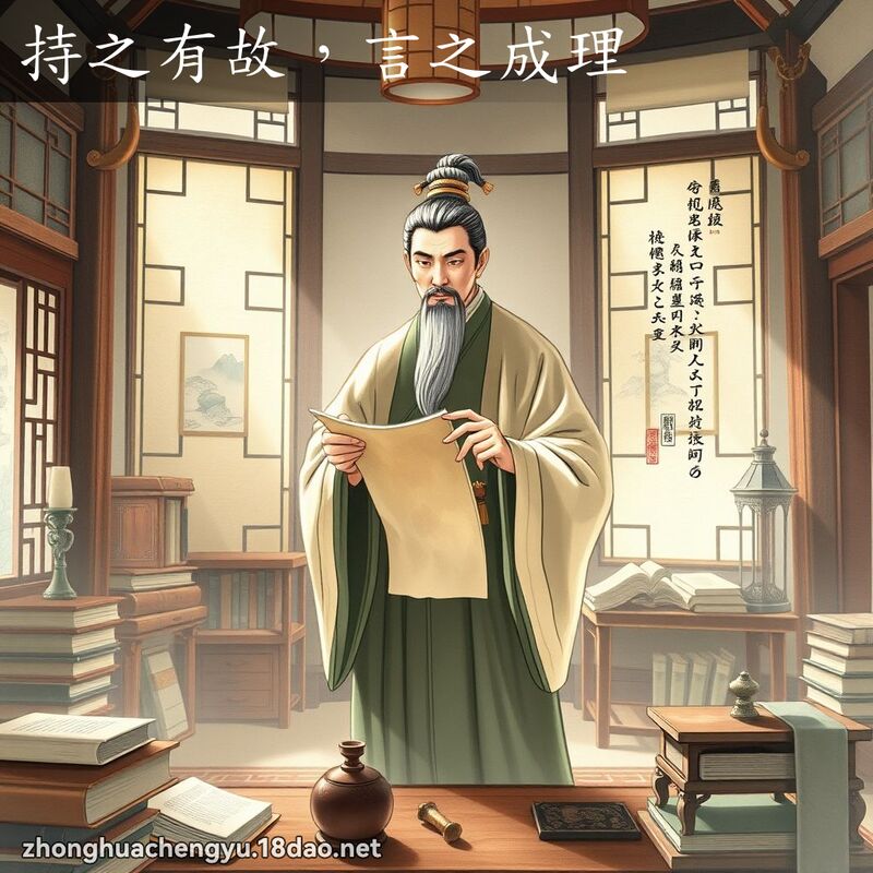 持之有故,言之成理 配图