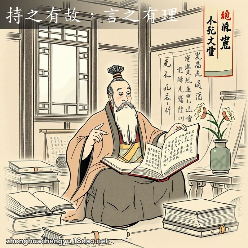 持之有故,言之有理 配图