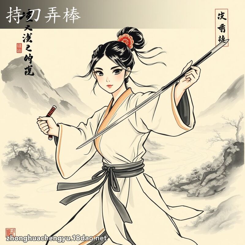 持刀弄棒 配图