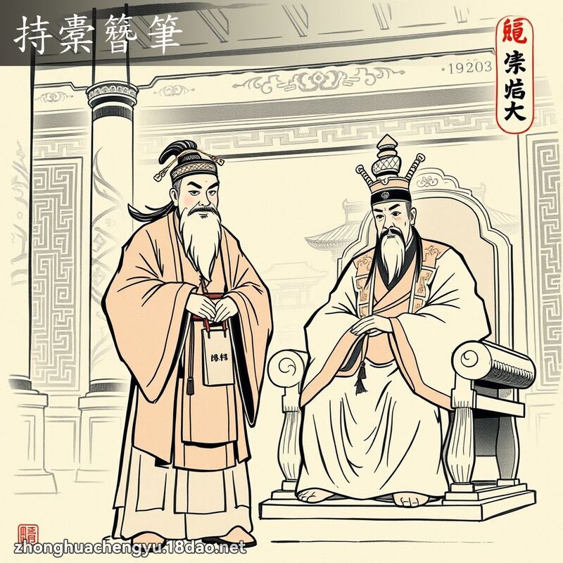 持橐簪筆 配图
