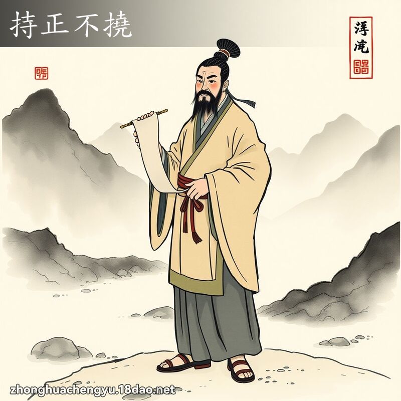 持正不撓 配图