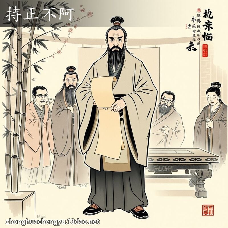 持正不阿 配图