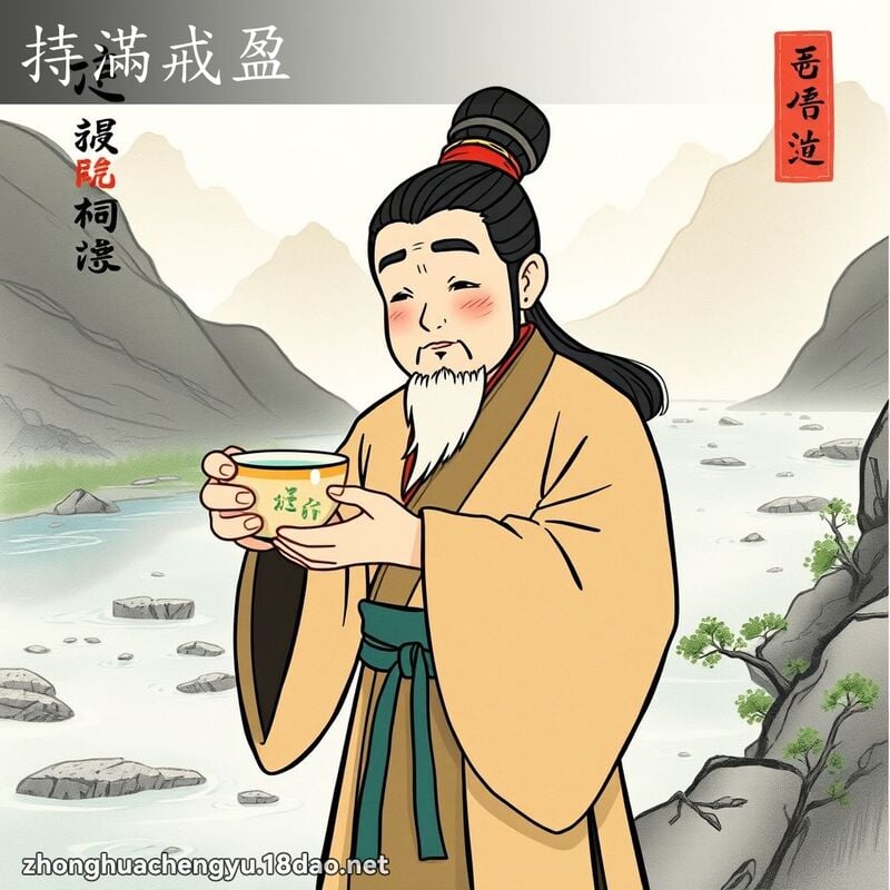 持滿戒盈 配图