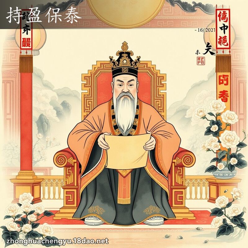 持盈保泰 配图