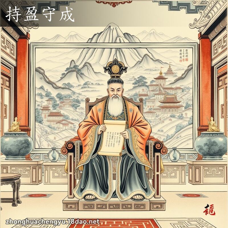 持盈守成 配图