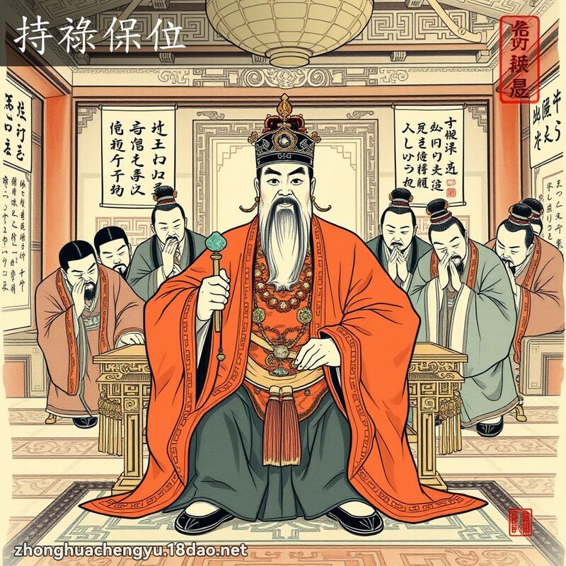 持祿保位 配图