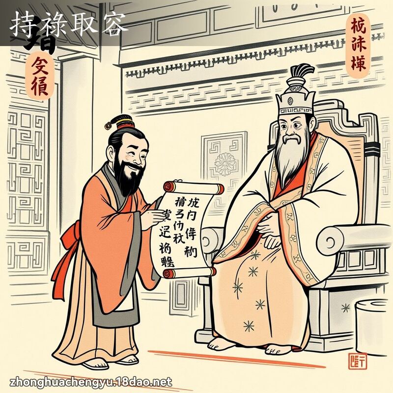 持祿取容 配图
