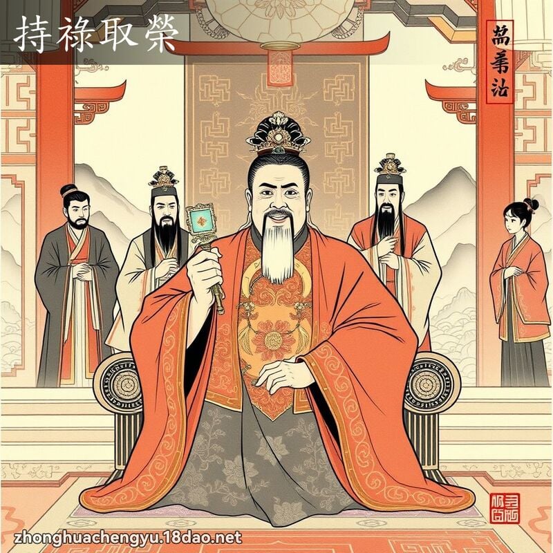 持祿取榮 配图