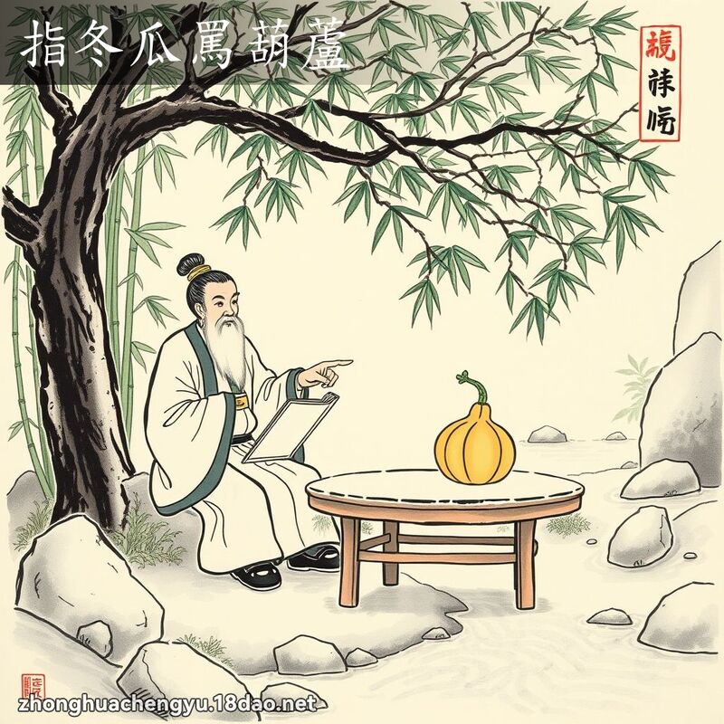 指冬瓜罵葫蘆 配图