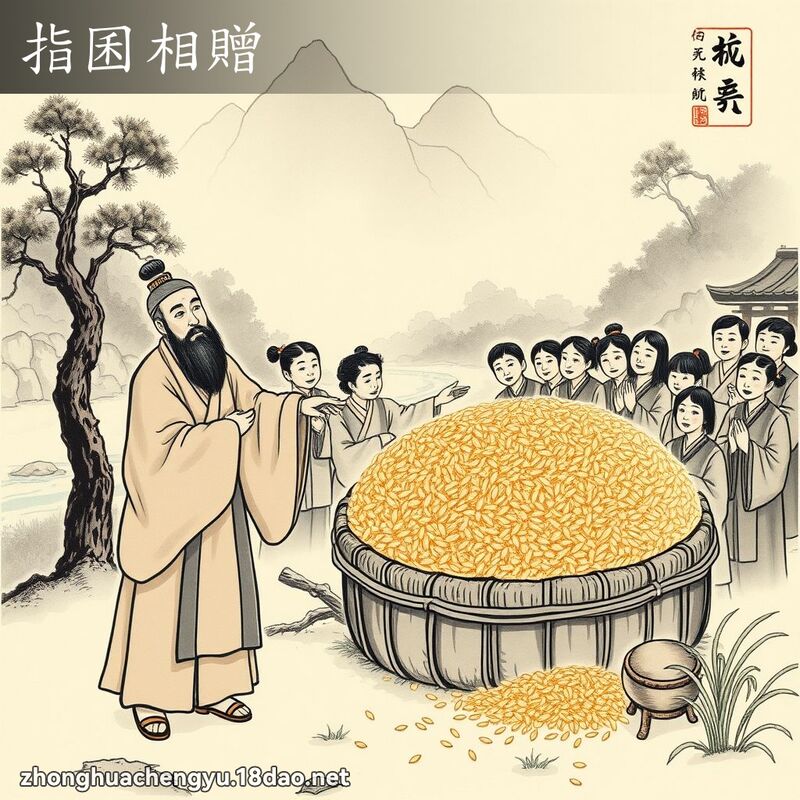 指囷相贈 配图