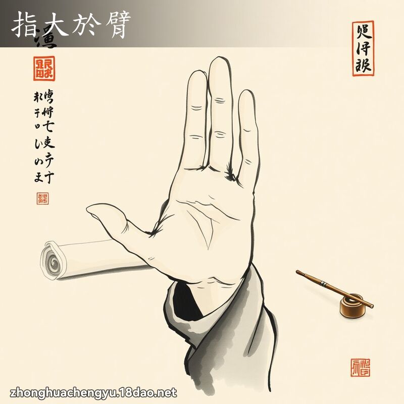 指大於臂 配图