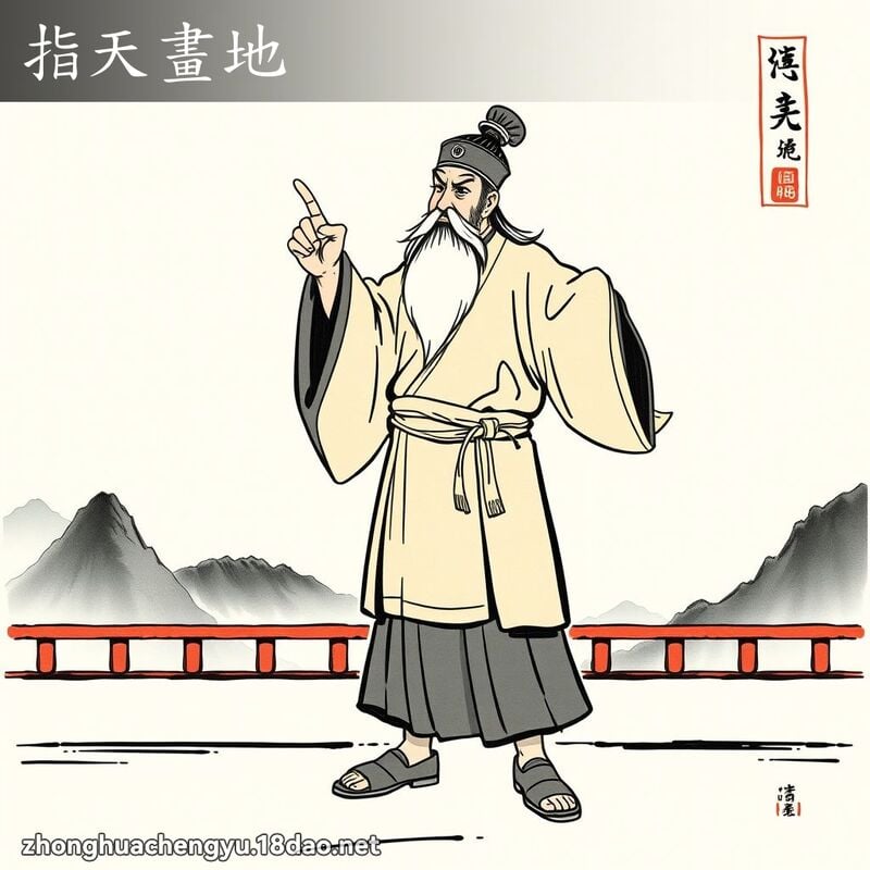指天畫地 配图