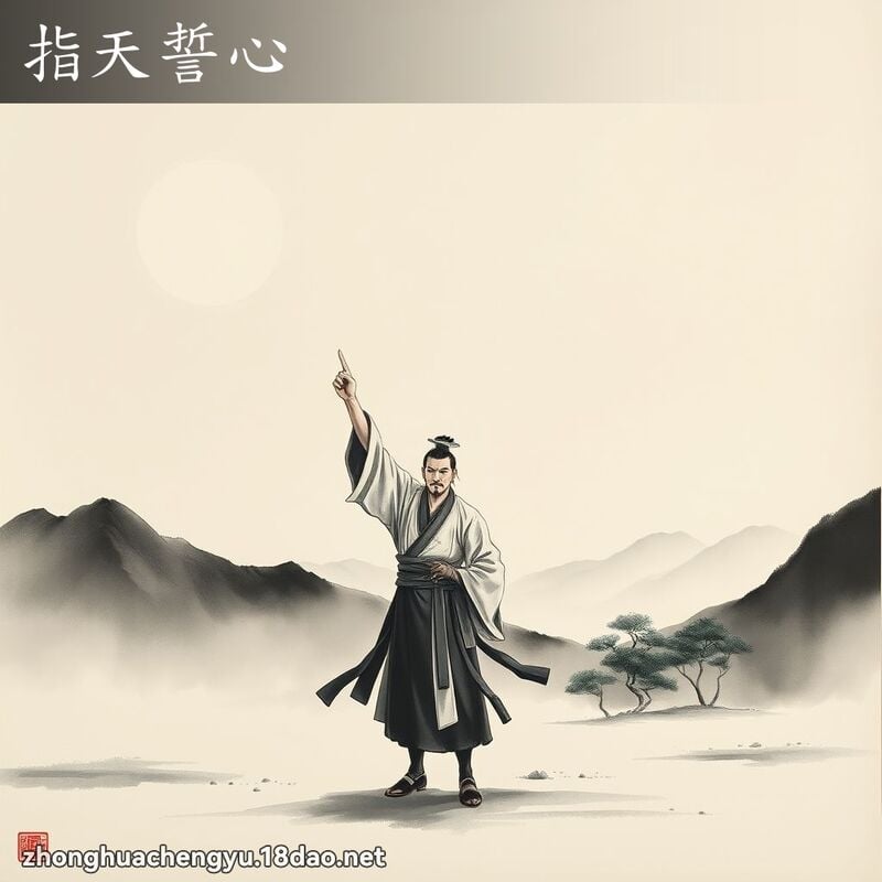 指天誓心 配图