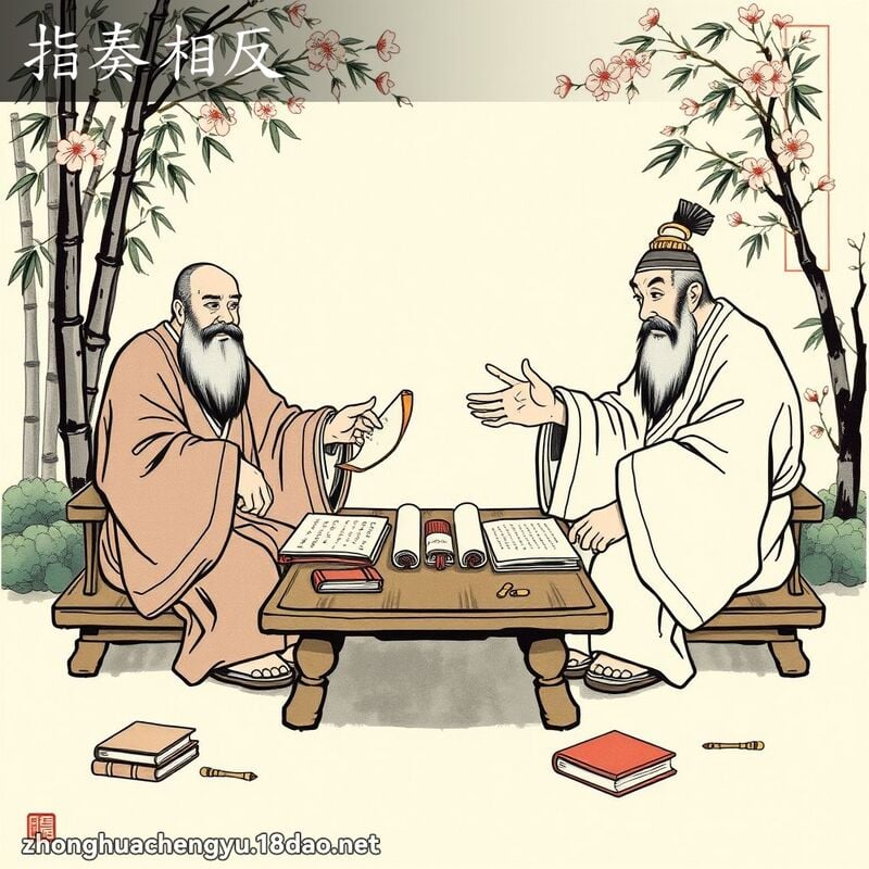指奏相反 配图