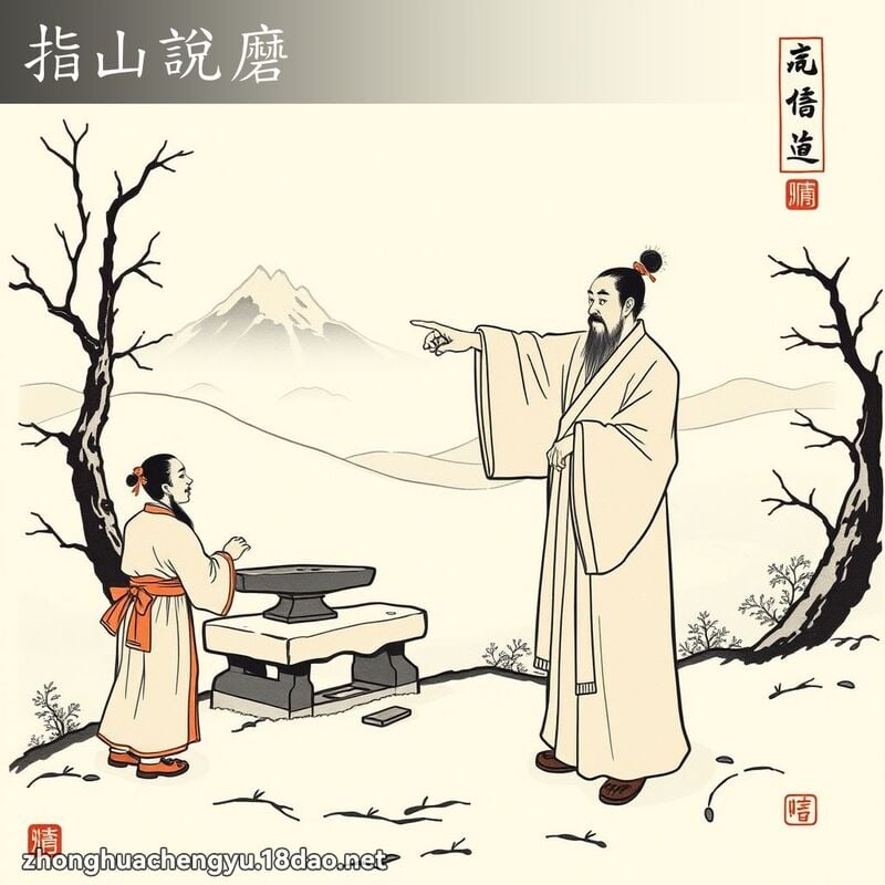 指山說磨 配图