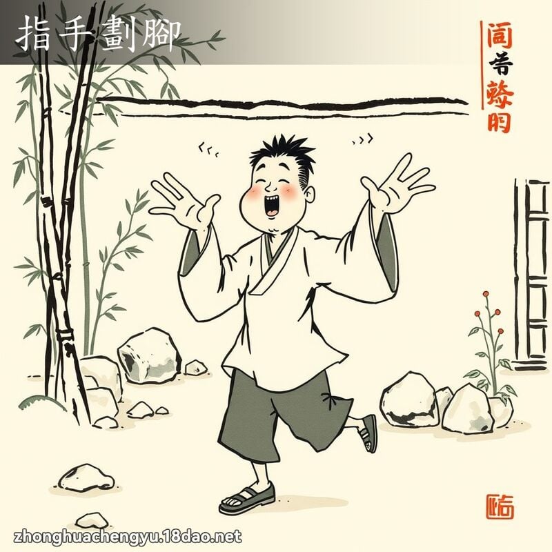 指手劃腳 配图