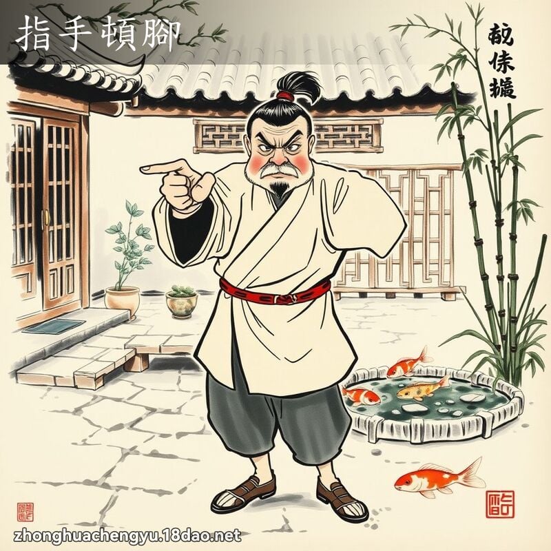 指手頓腳 配图