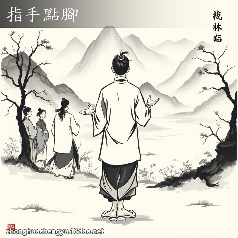 指手點腳 配图