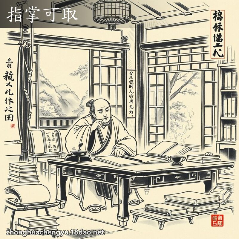 指掌可取 配图