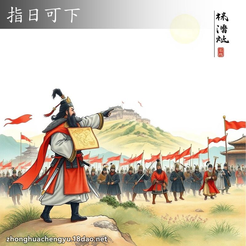 指日可下 配图