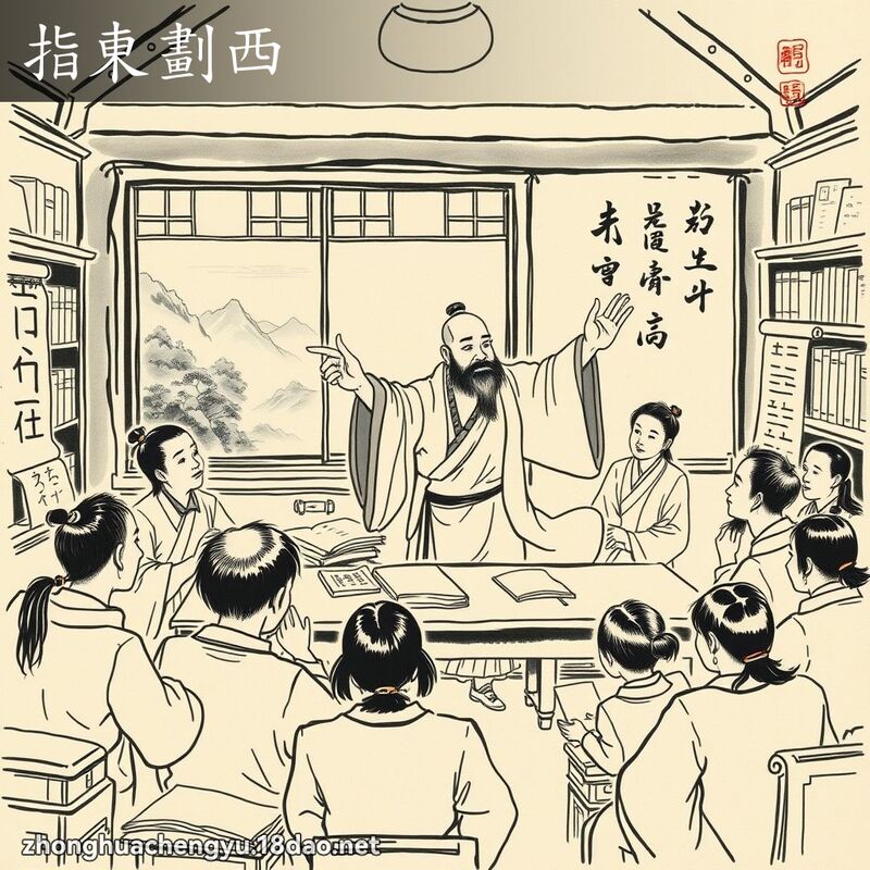 指東劃西 配图