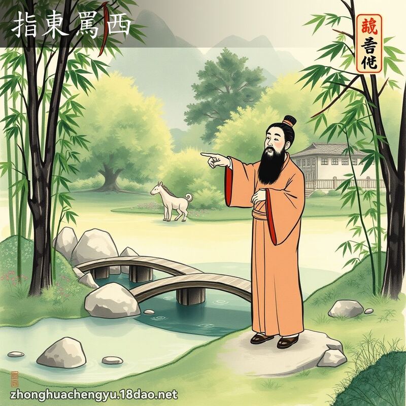 指東罵西 配图