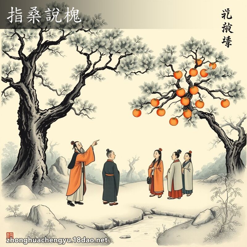 指桑說槐 配图