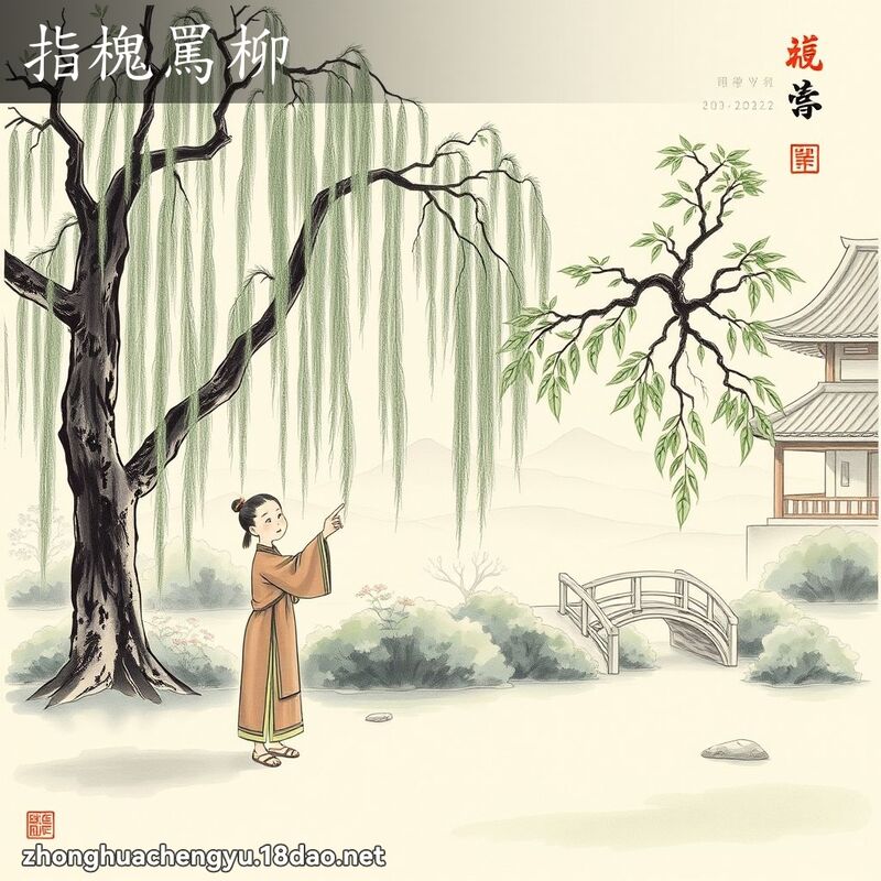 指槐罵柳 配图