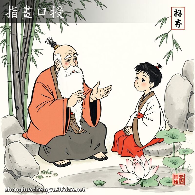 指畫口授 配图