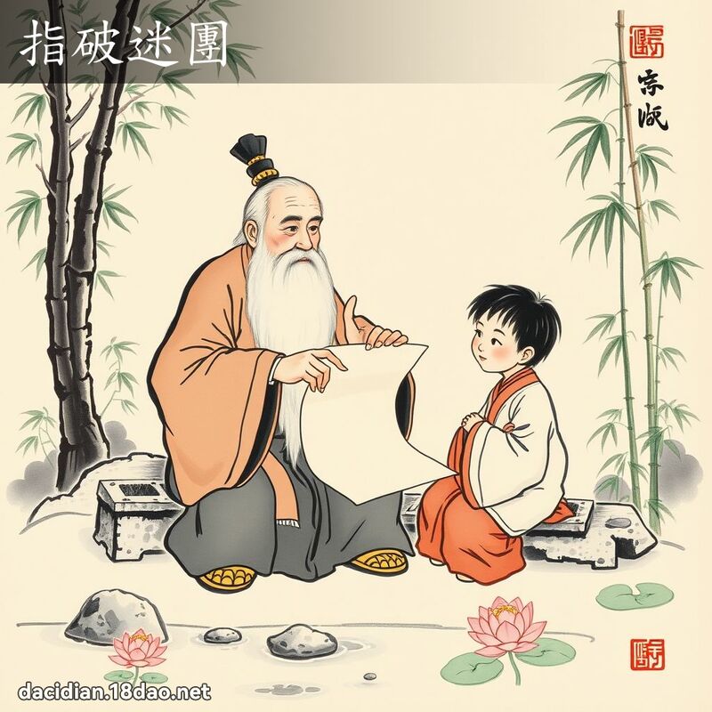指破迷團 - 中華成語配圖