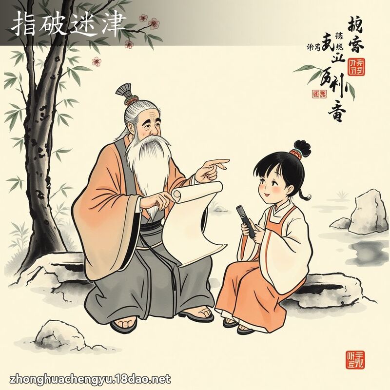 指破迷津 配图