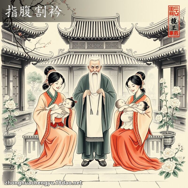 指腹割衿 配图