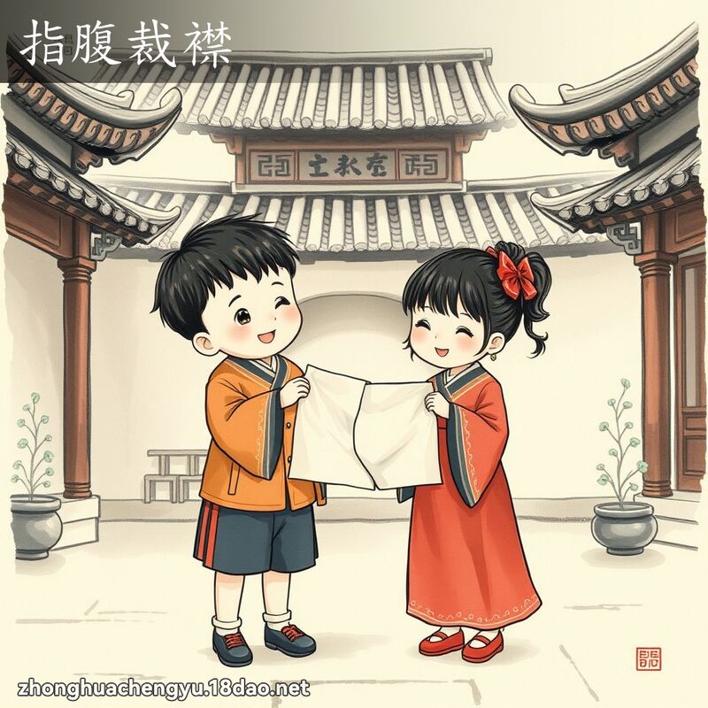 指腹裁襟 配图