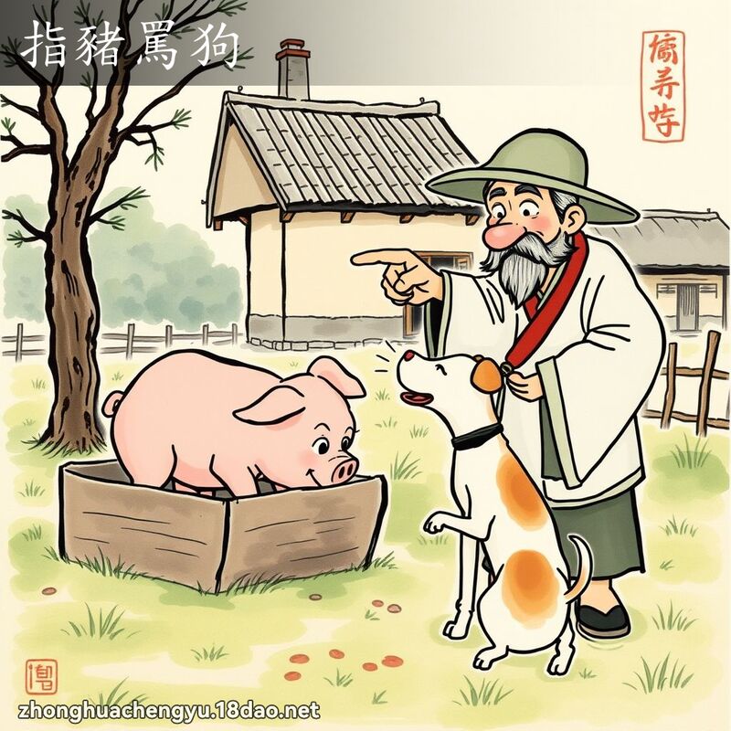 指豬罵狗 配图