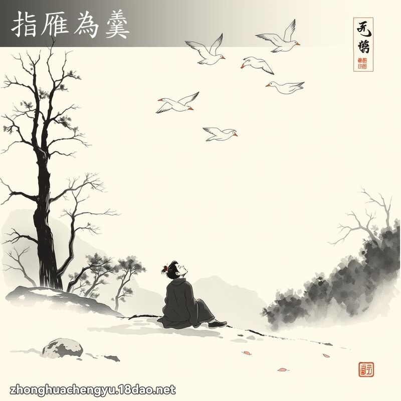 指雁為羹 配图