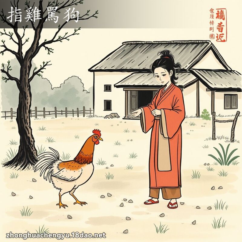 指雞罵狗 配图