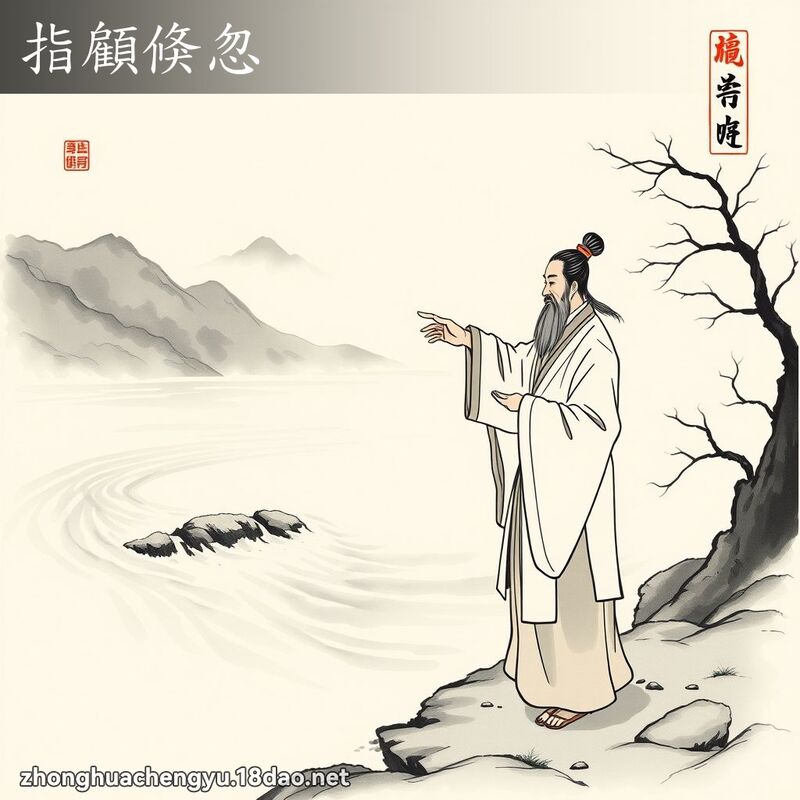 指顧倏忽 配图