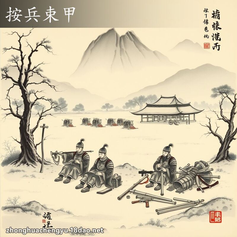 按兵束甲 配图