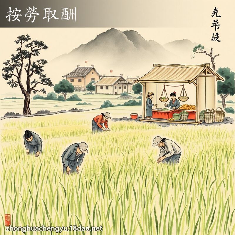 按勞取酬 配图