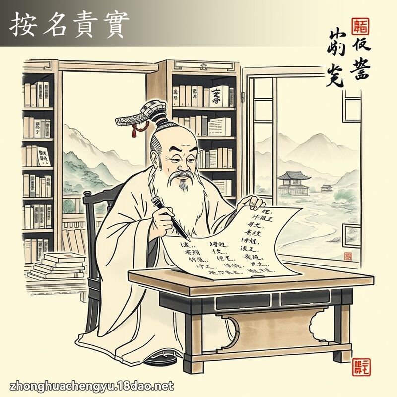 按名責實 配图