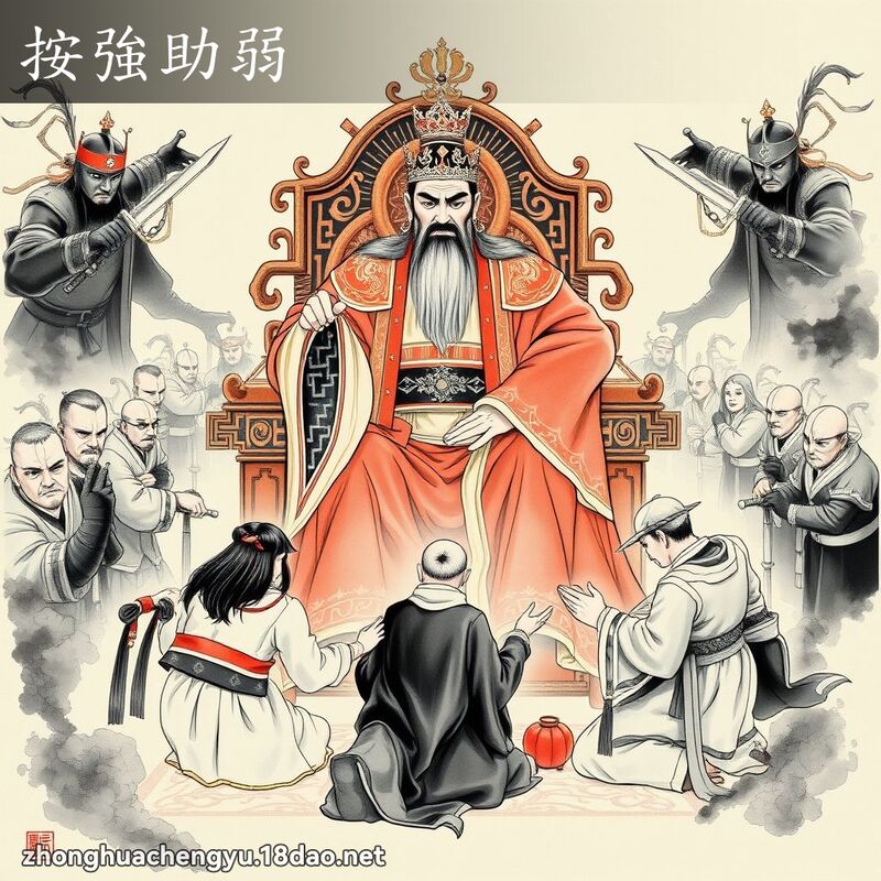 按強助弱 配图