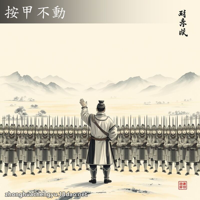 按甲不動 配图