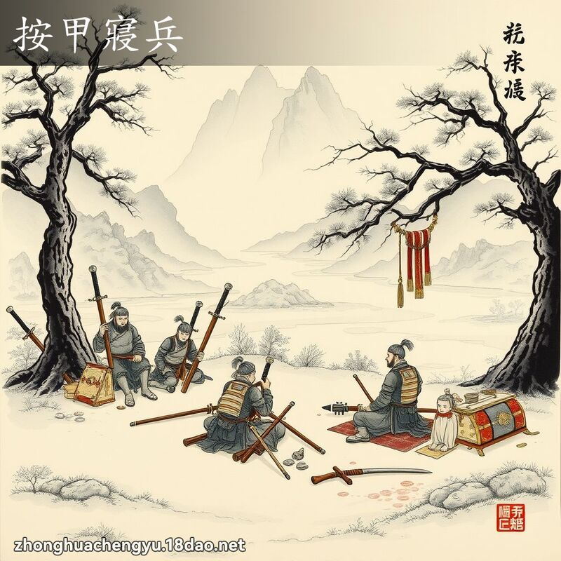 按甲寢兵 配图