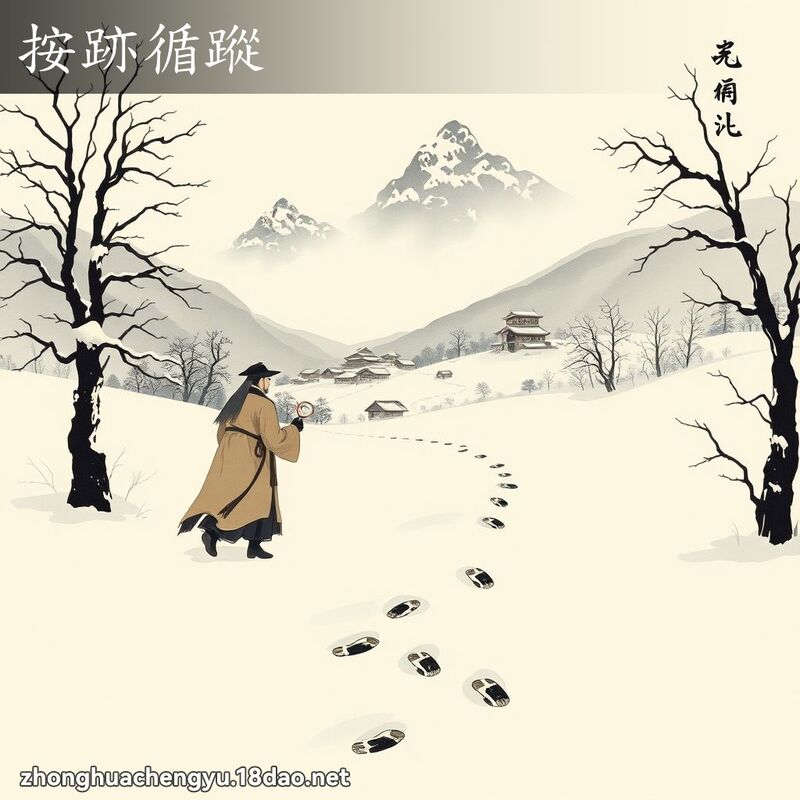 按跡循蹤 配图