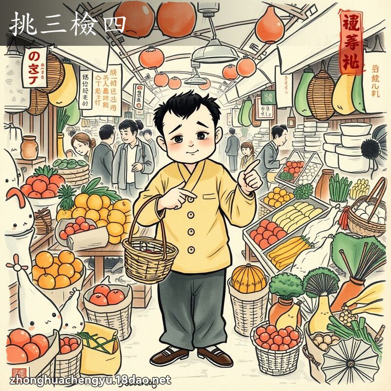 挑三檢四 配图