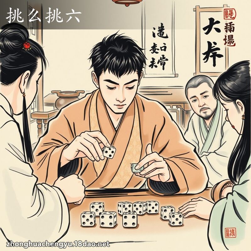 挑么挑六 配图