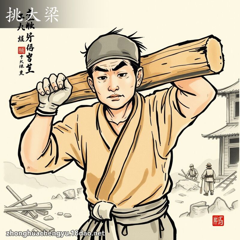 挑大梁 配图