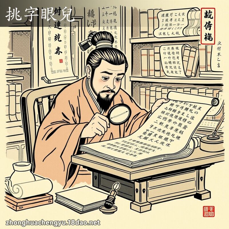 挑字眼兒 配图