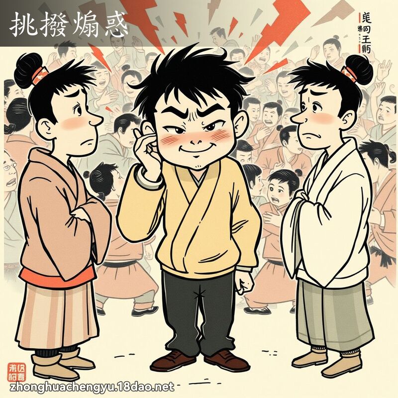 挑撥煽惑 配图